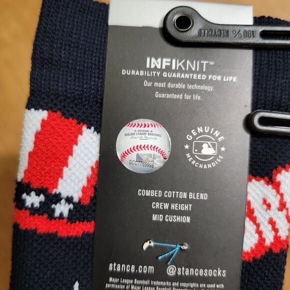 Stance MLB New York Yankees Landmark Crew Socks Navy Red USA Large L Infiknit - Picture 12 of 12
